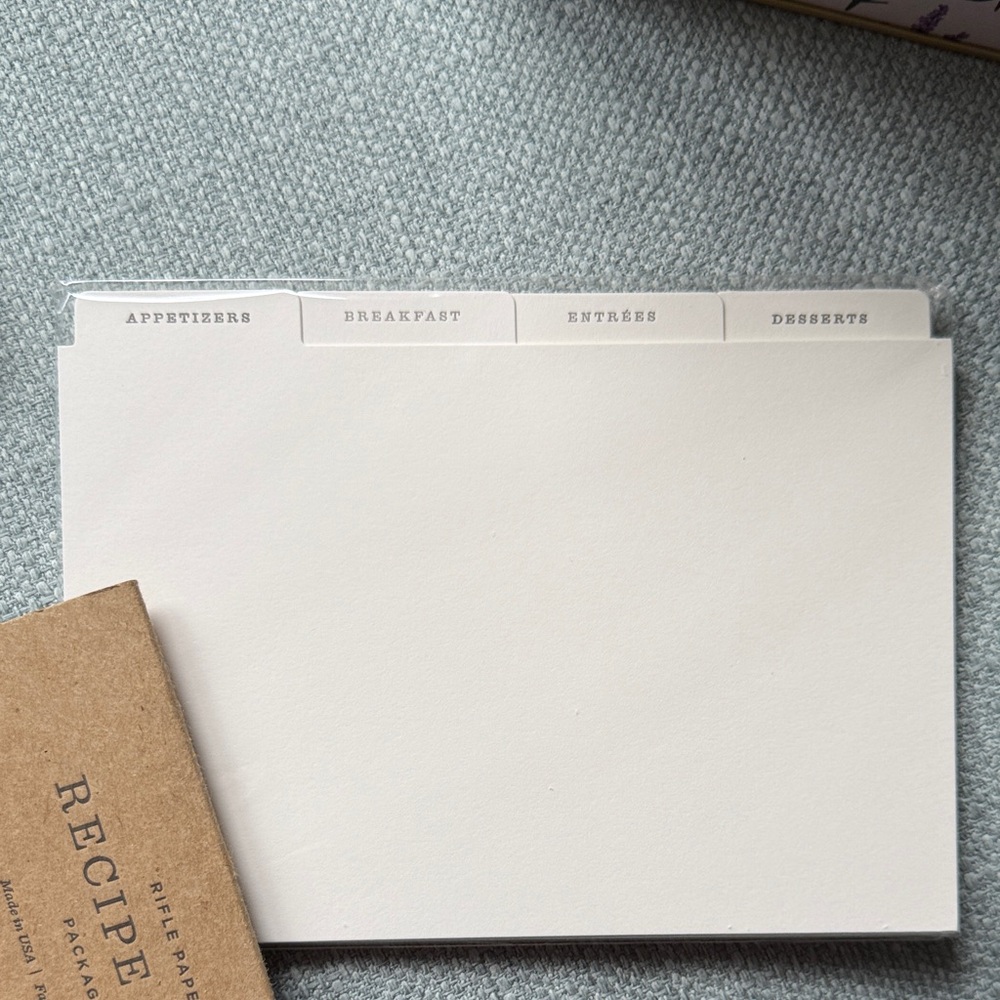 Rifle Paper Co. Floral Recipe Box with Cards NEW - Picture 3 of 6